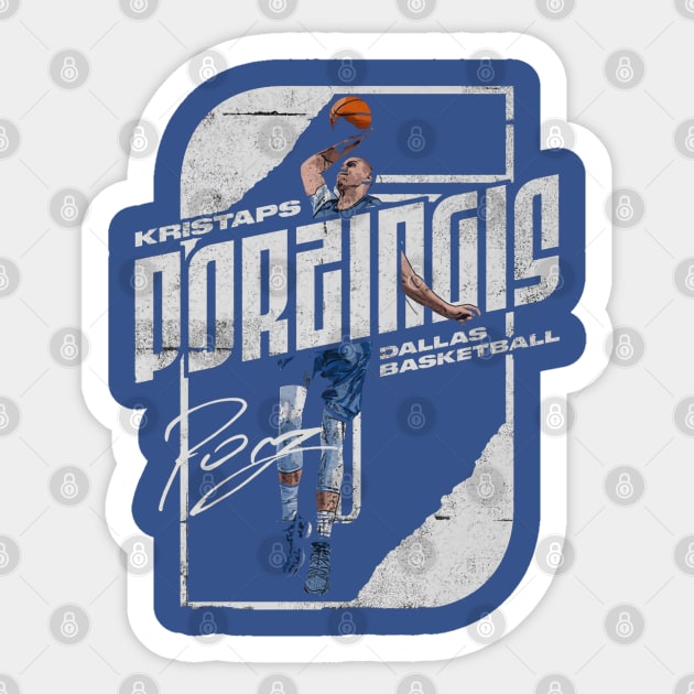 Kristaps Porzingis Dallas Stretch Sticker by Buya_Hamkac